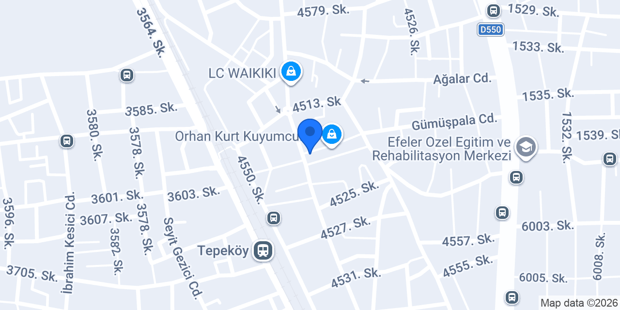 Özkan Kuyumculuk konumu