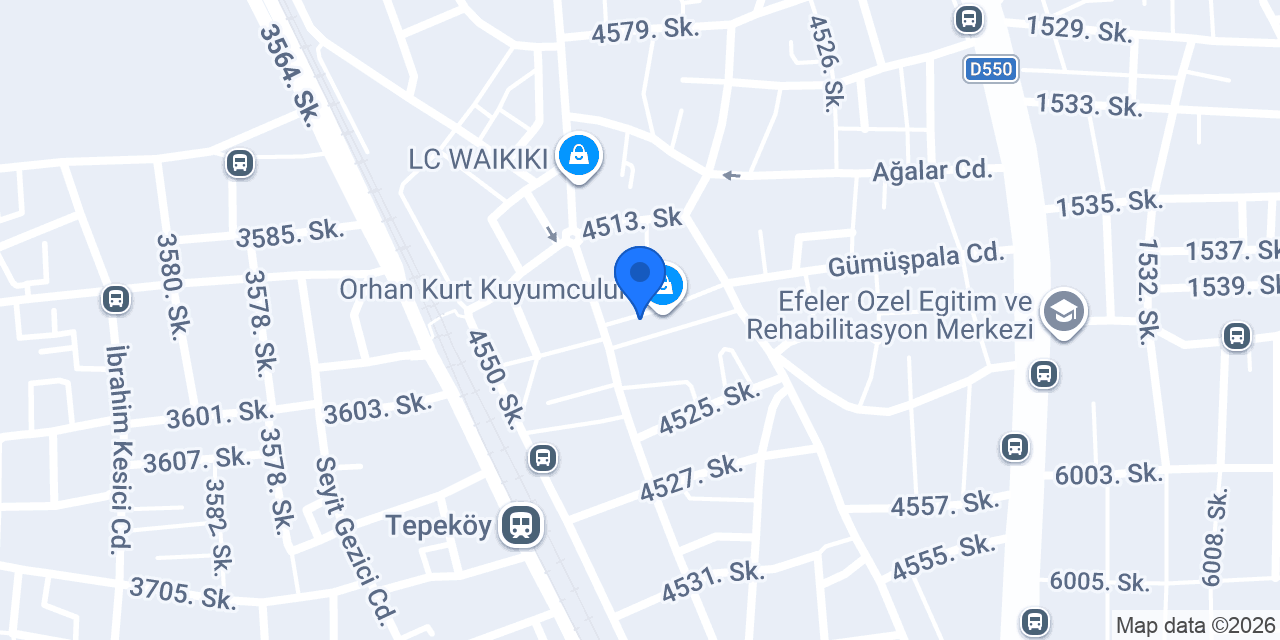Gül Tuhafiye konumu