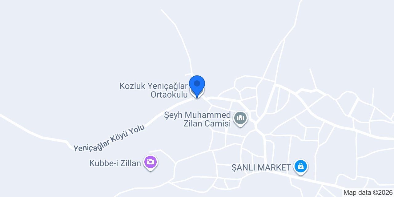 Kozluk Yeniçağlar Ortaokulu konumu