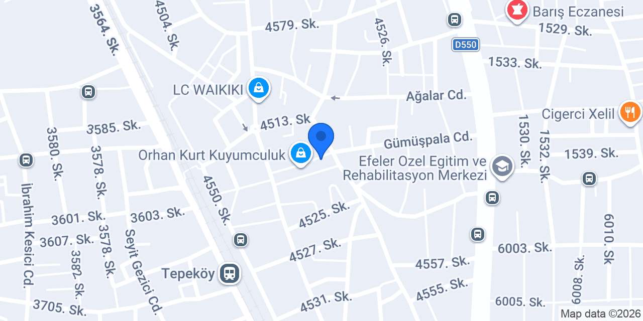 Çeken Kuyumculuk konumu