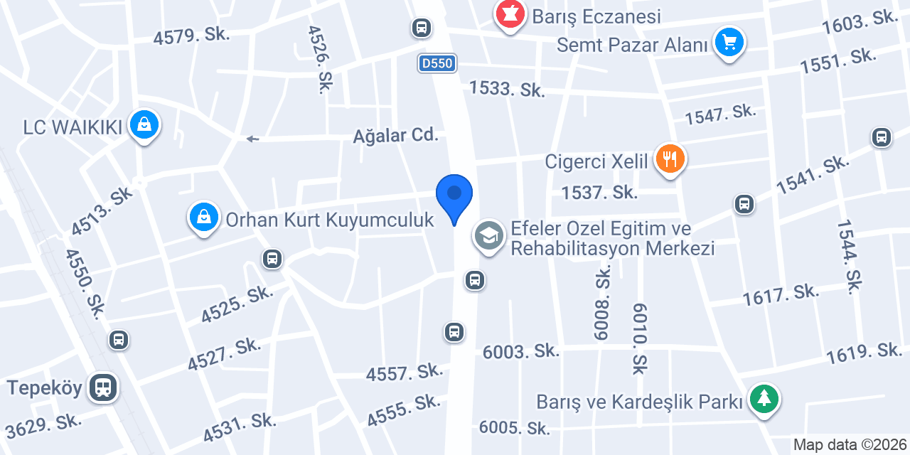 Yeşiller Traktör konumu
