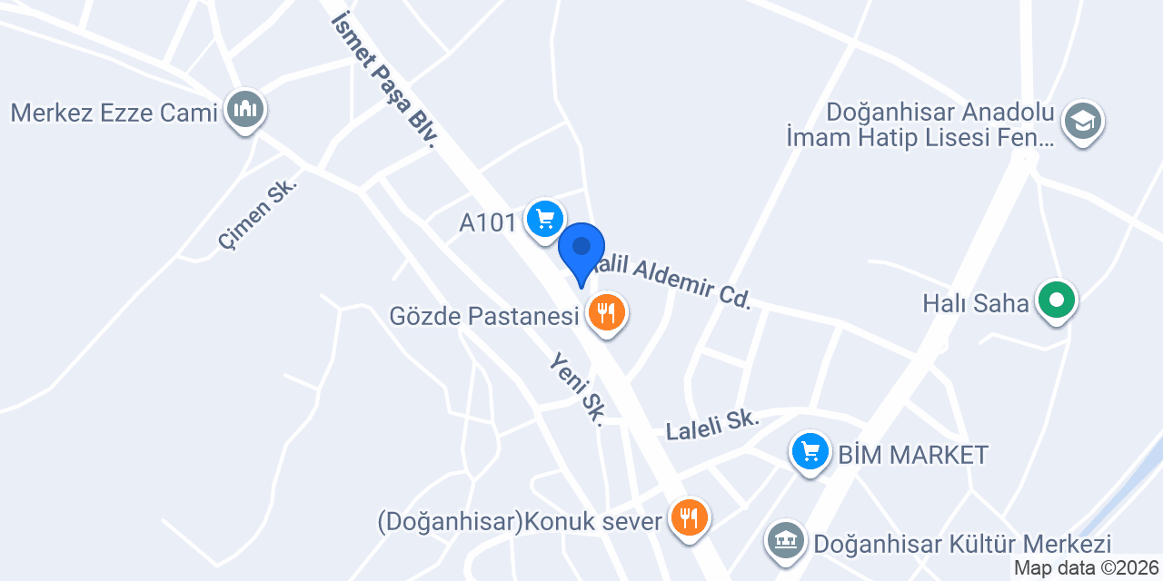 Doğanhisar İlçe Müftülüğü konumu