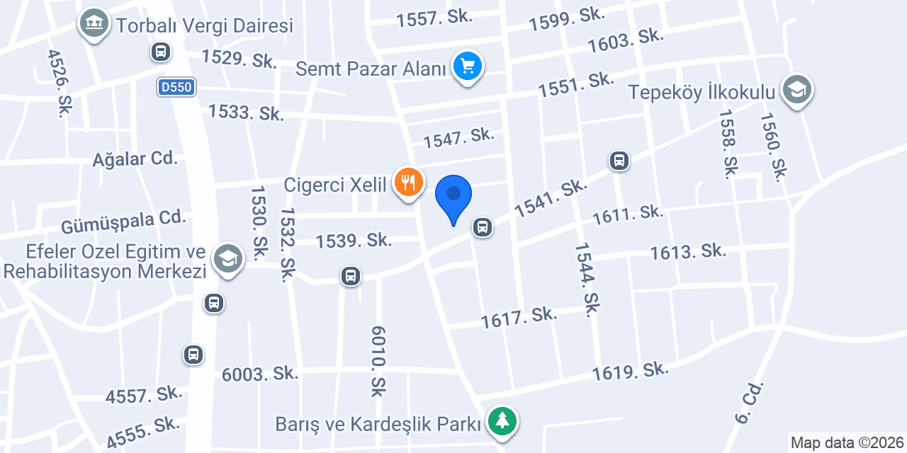 Sercan Döner Kebap konumu