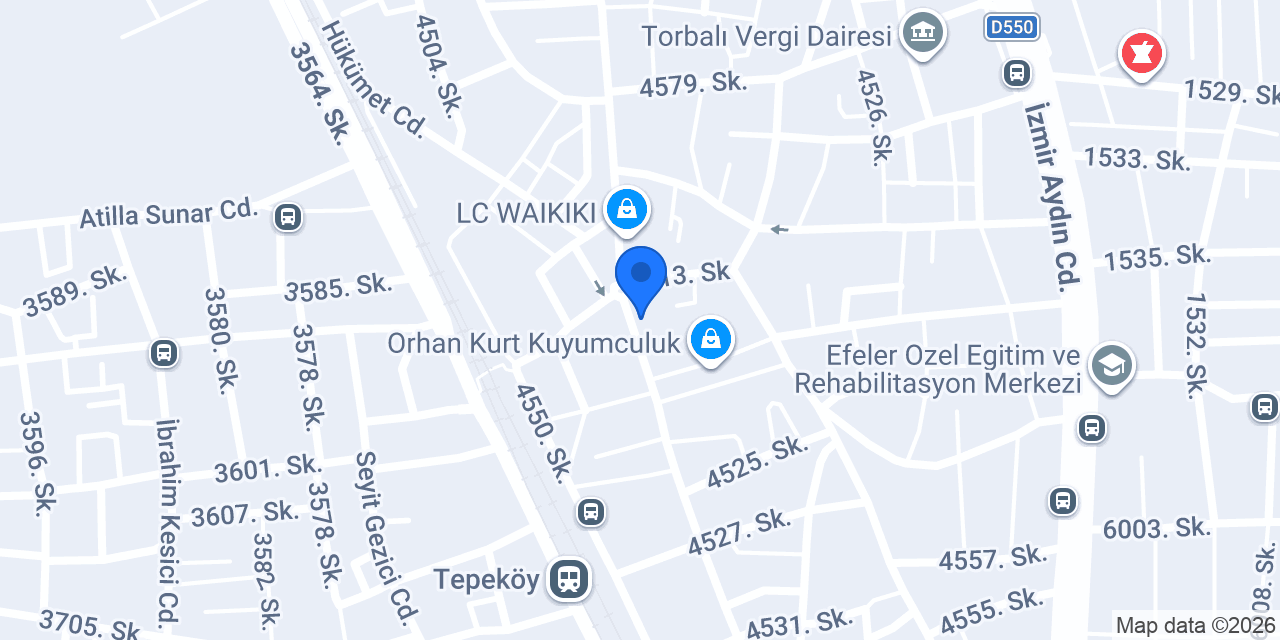 AKYÜZ EMLAK konumu