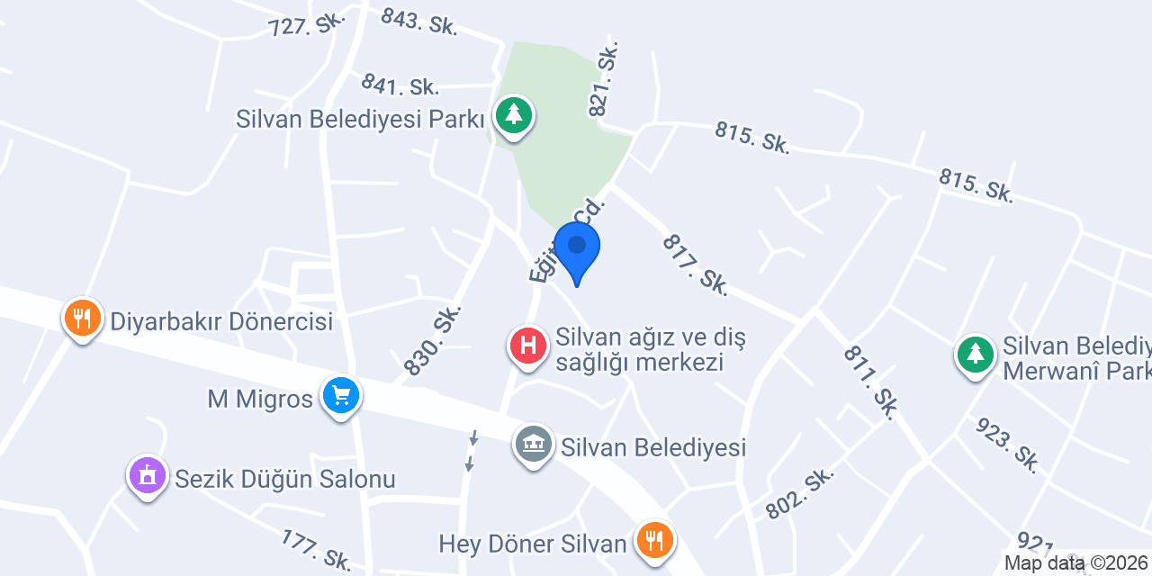 Silvan Malabadi Anadolu Lisesi konumu