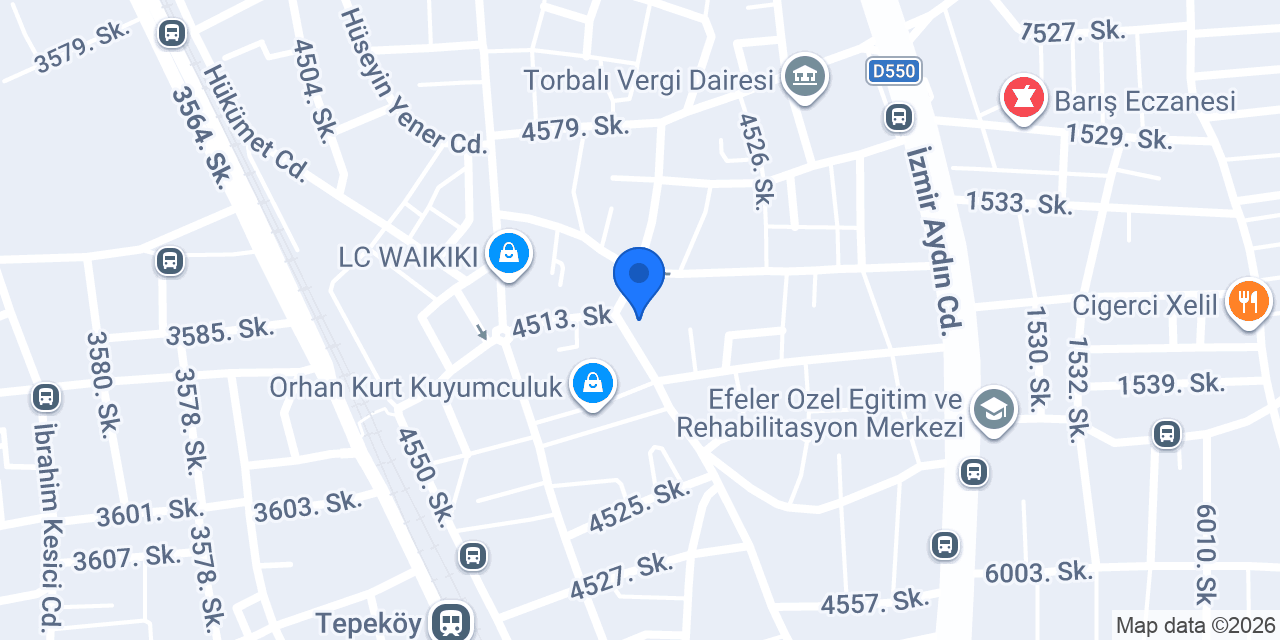 Tire Köftecisi konumu