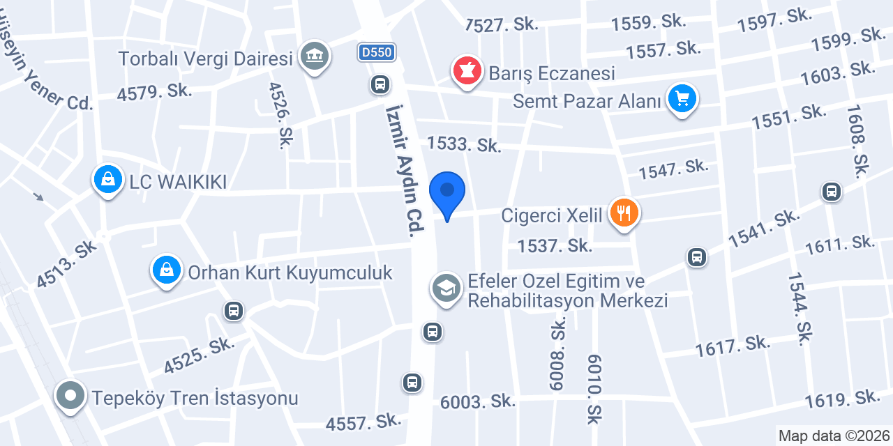 Diş hekimi Zeynel Abidin Tüter konumu