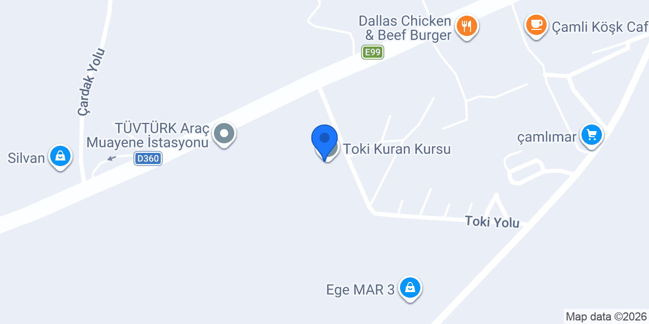 Toki Kuran Kursu konumu