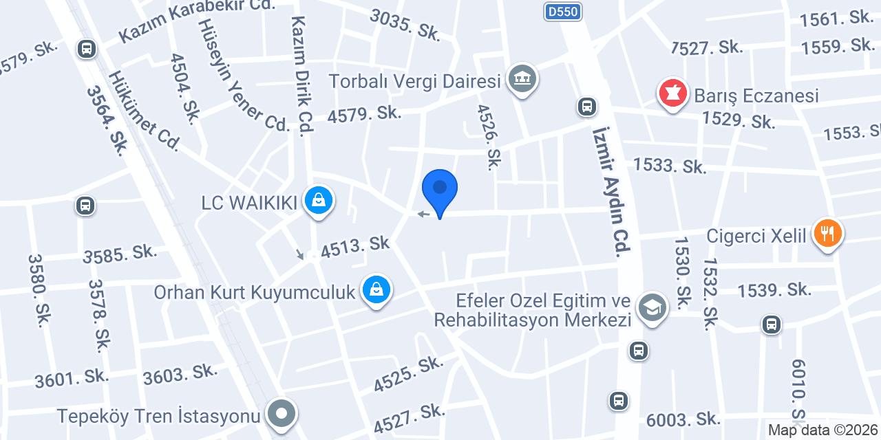 Yapı Kredi - Torbalı Şubesi konumu