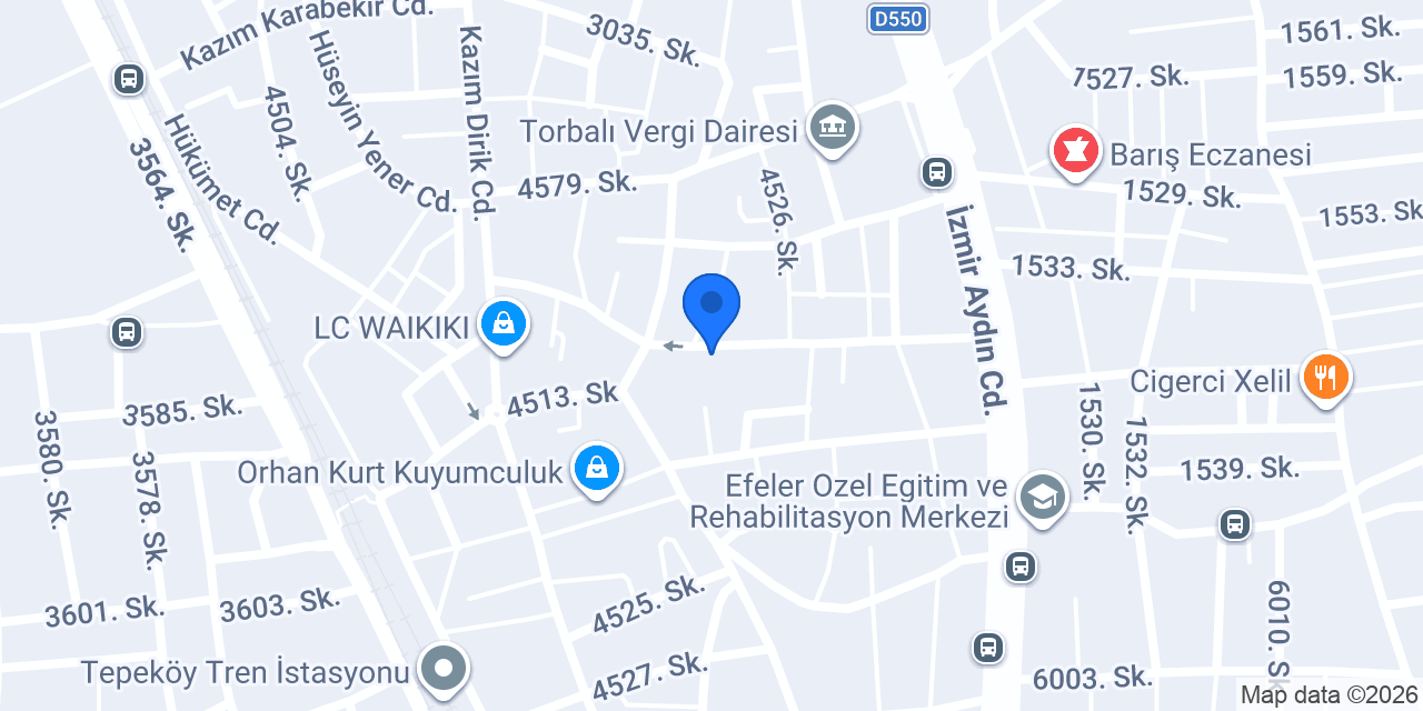 Eminevim İzmir Torbalı Şube konumu