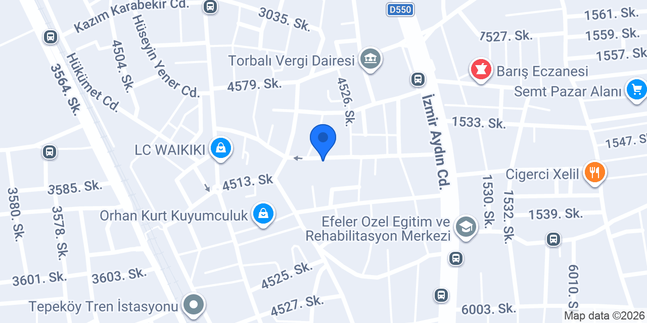 TEB Torbalı Şubesi konumu