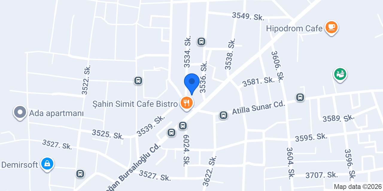 Bakraç Restoran konumu