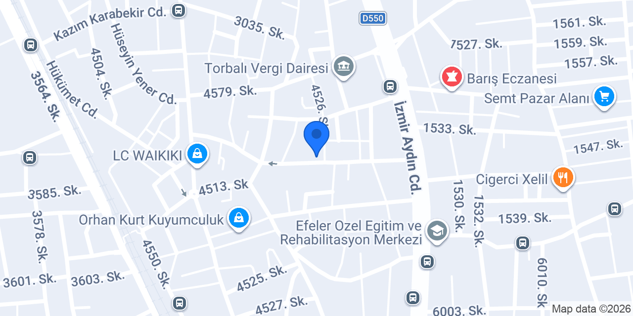 Üstünkaya Ticaret konumu