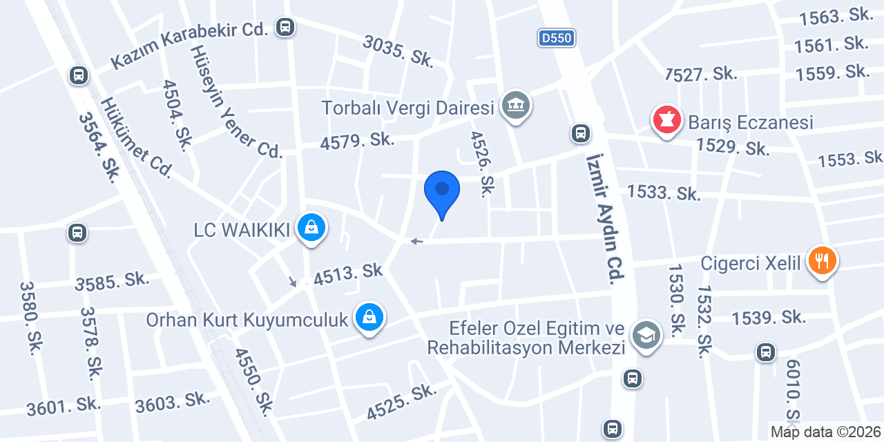Garanti BBVA Torbalı Şubesi konumu