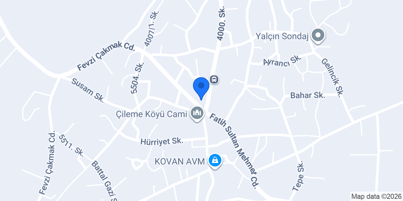 EGEM AVM & HIRDAVAT konumu