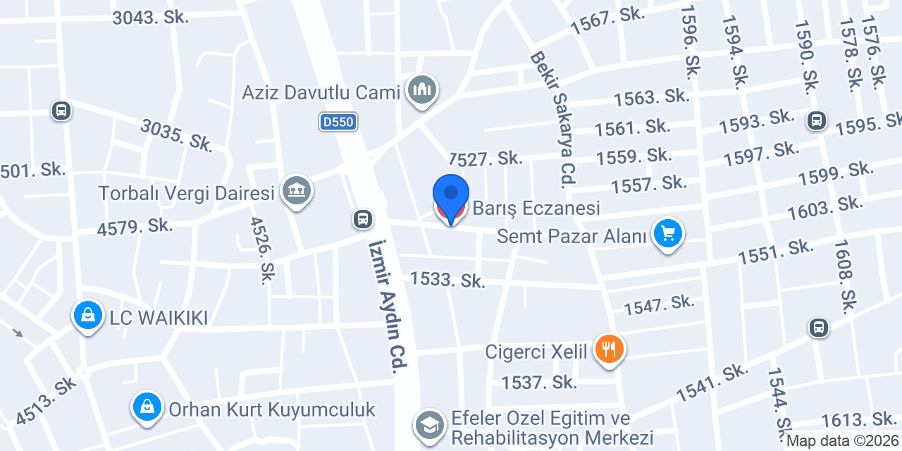 Barış Eczanesi konumu