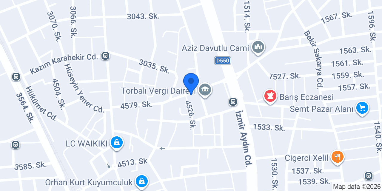 Torbali İtfaiye Grubu konumu