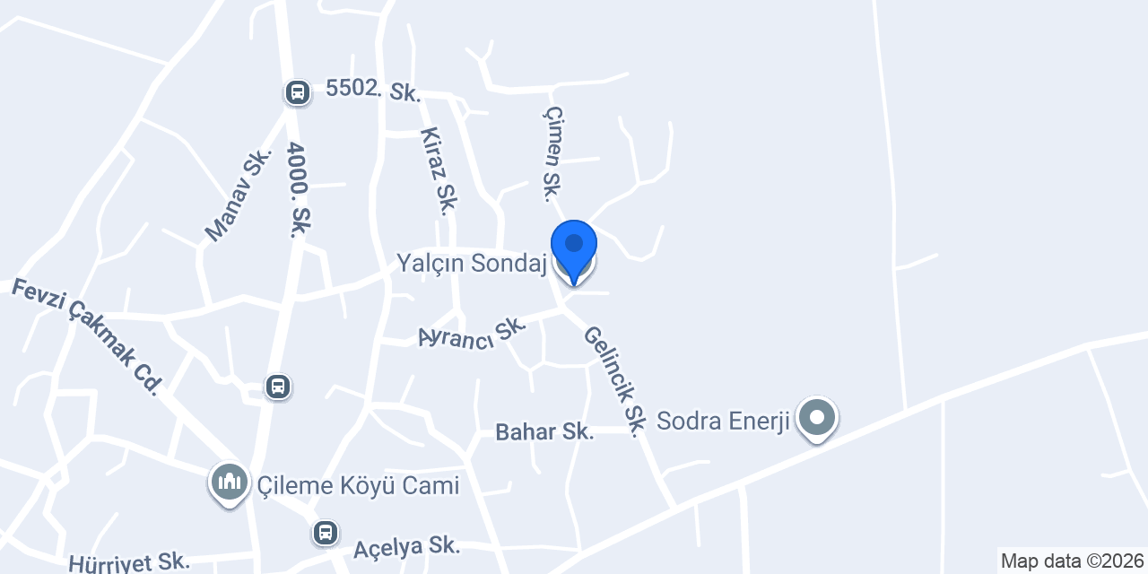 Yalçın Sondaj konumu