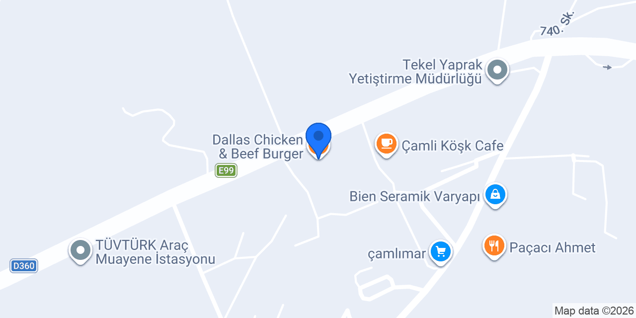 Dallas Chicken & Beef Burger konumu