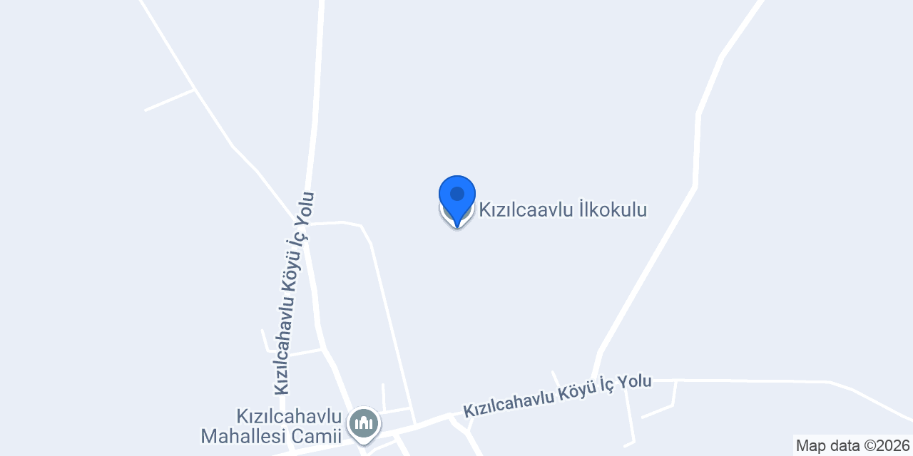 Kızılcaavlu İlkokulu konumu