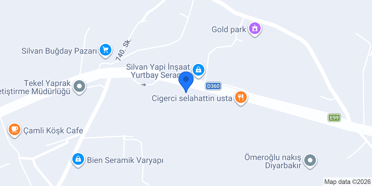 Silvan Oto Lastikçi konumu