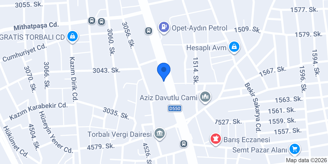 Hts Motor Torbalı Mondial Bayii konumu
