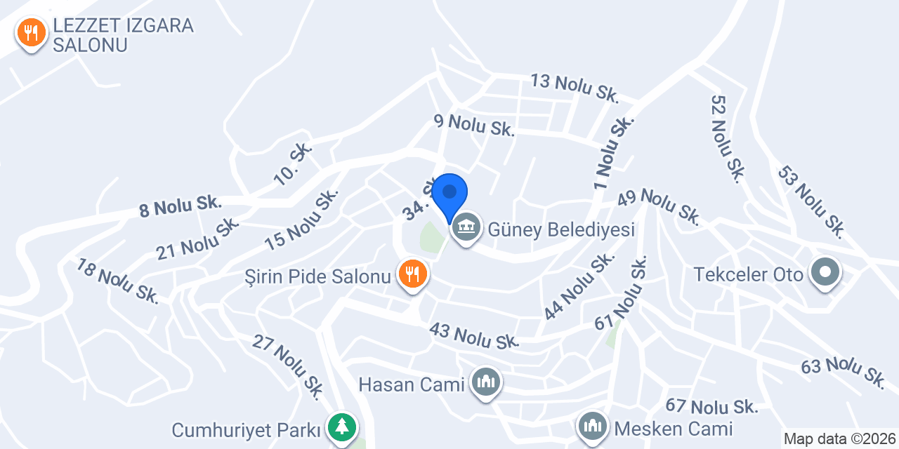 Güney İlçe Emniyet Amirliği konumu