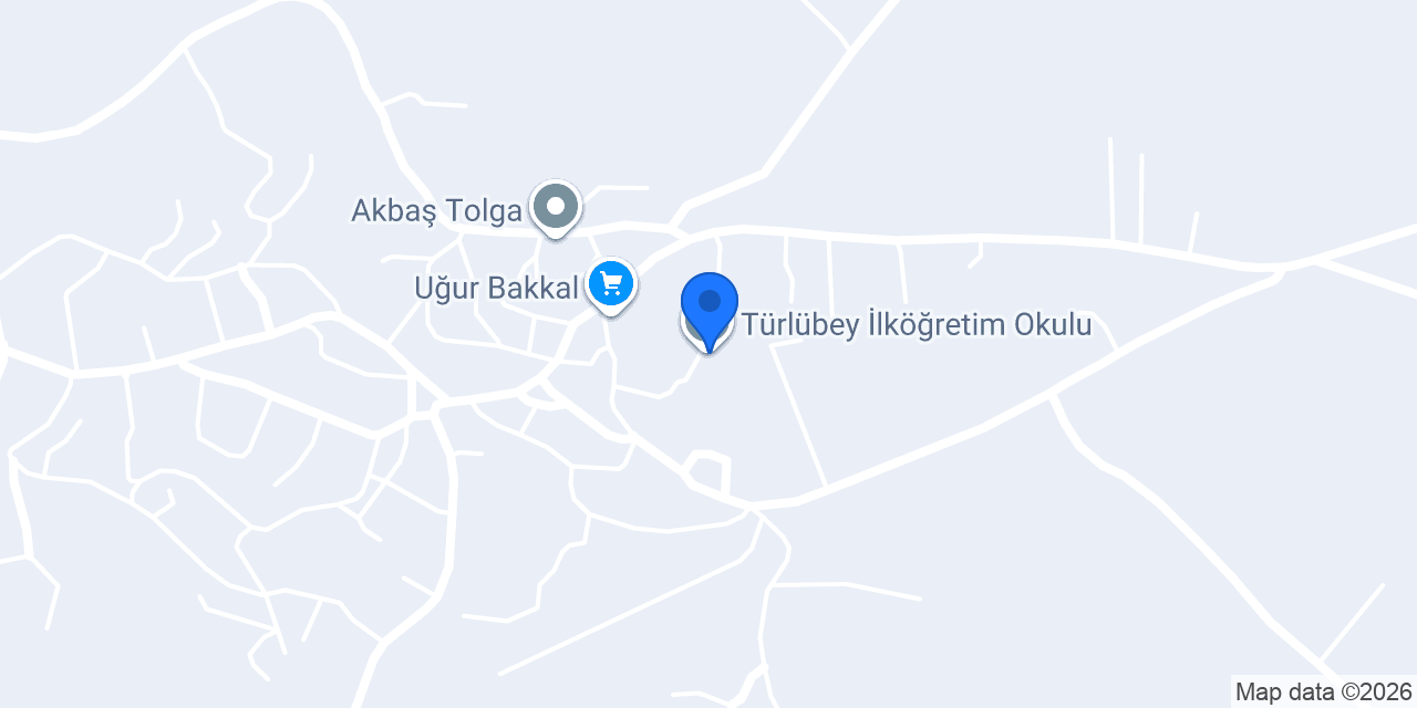 Türlübey İlköğretim Okulu konumu