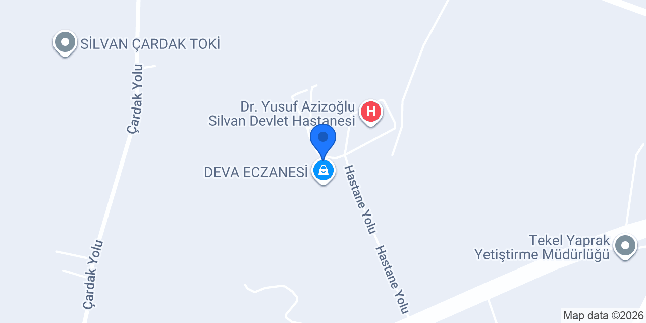 Silvan Hastane Taksi konumu