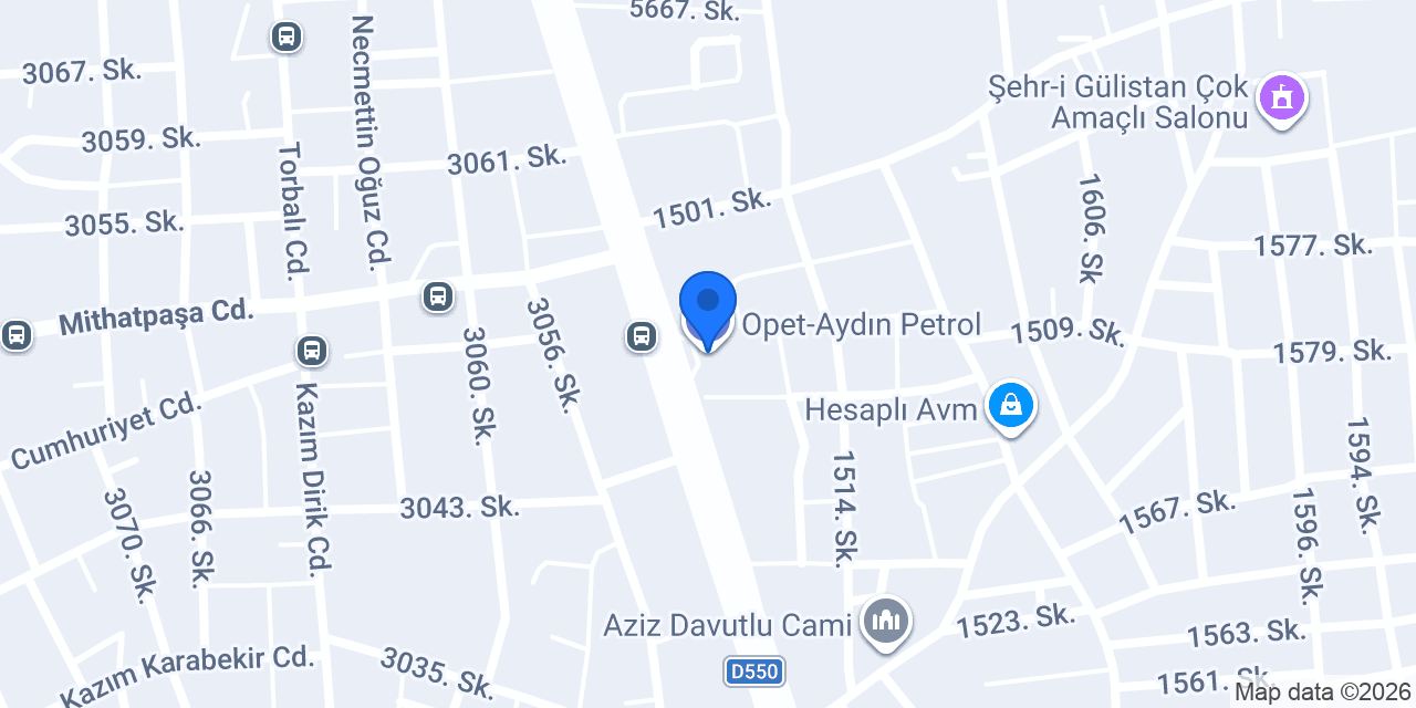 Opet-Aydın Petrol konumu