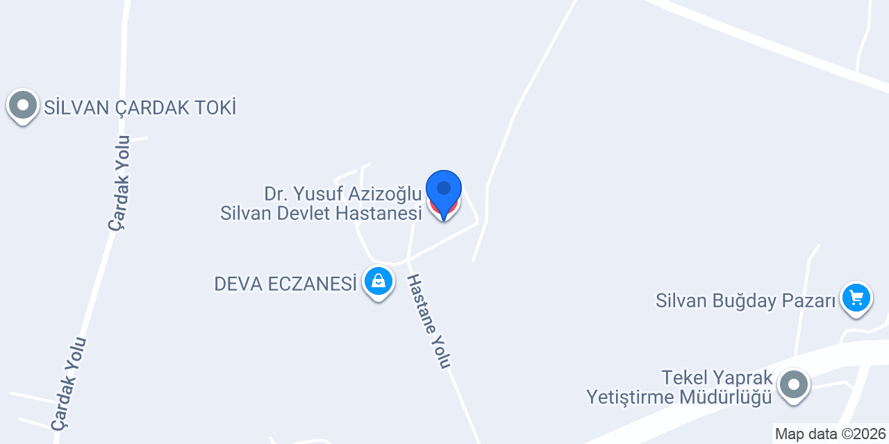 Dr. Yusuf Azizoğlu Silvan Devlet Hastanesi konumu
