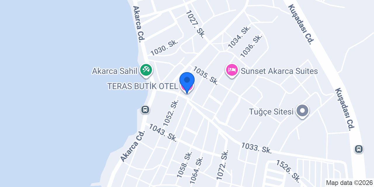 TERAS BUTİK OTEL konumu