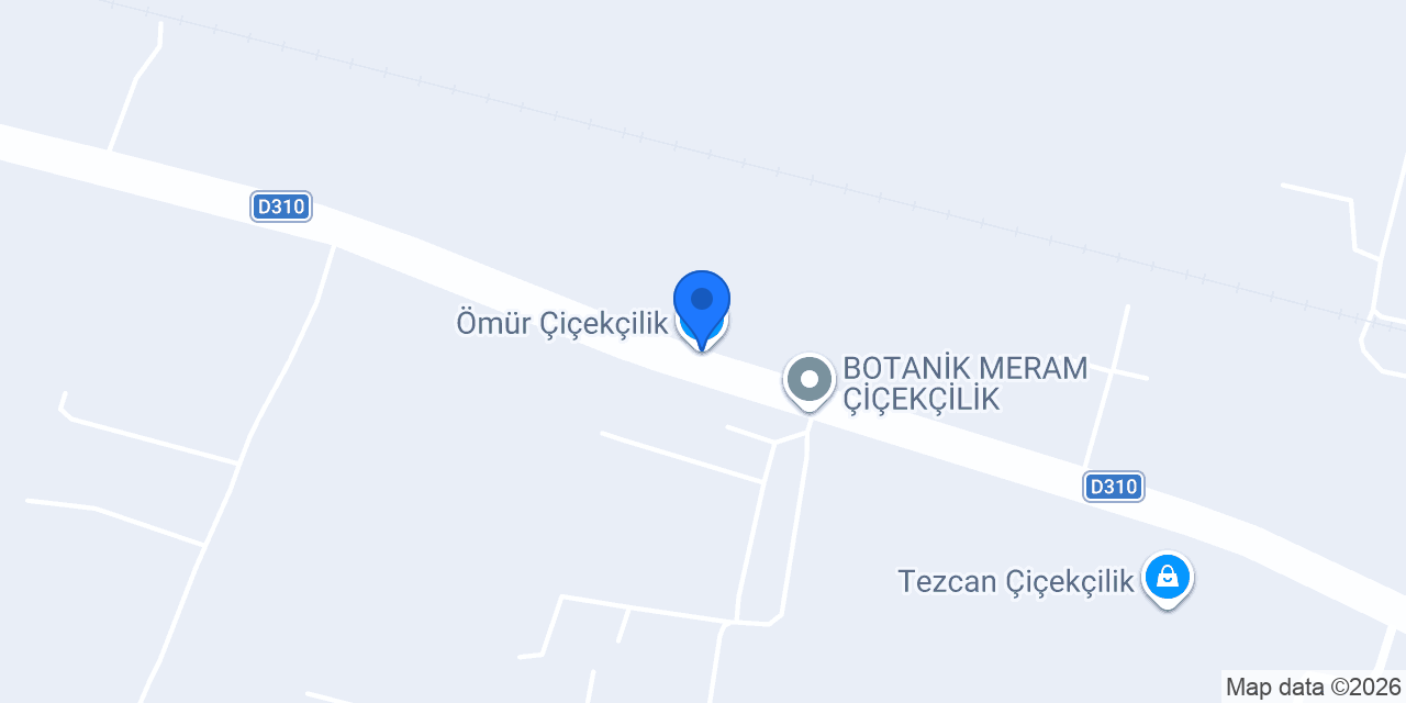 Ömür Çiçekçilik konumu