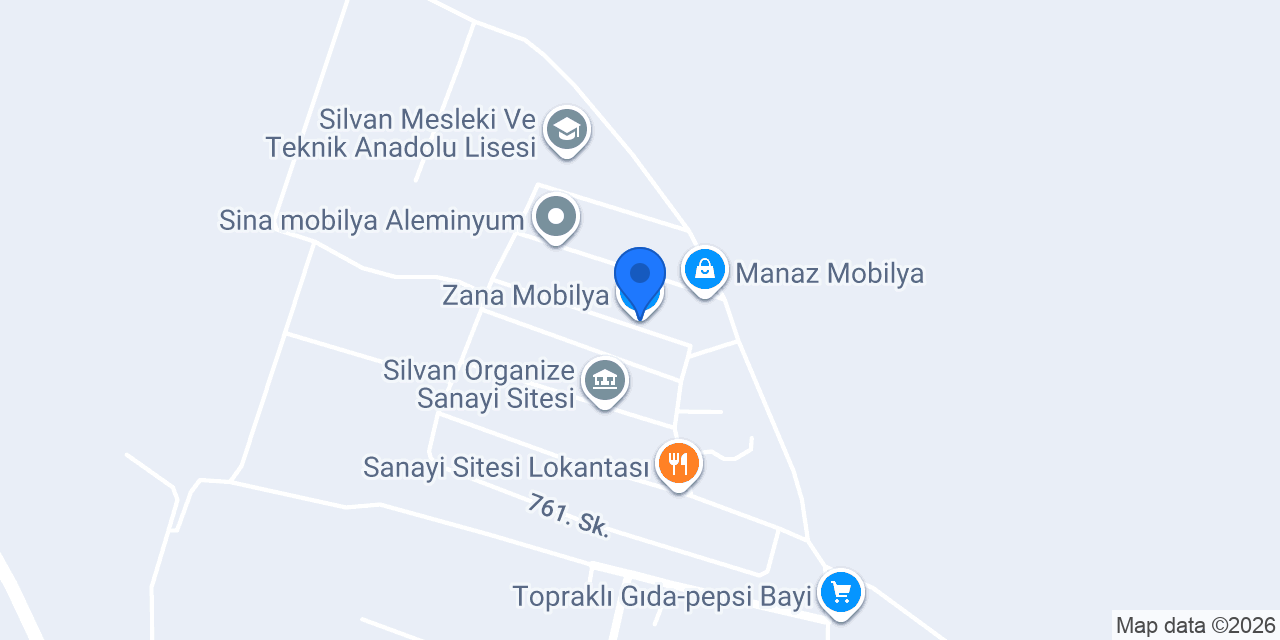 Zana Mobilya konumu