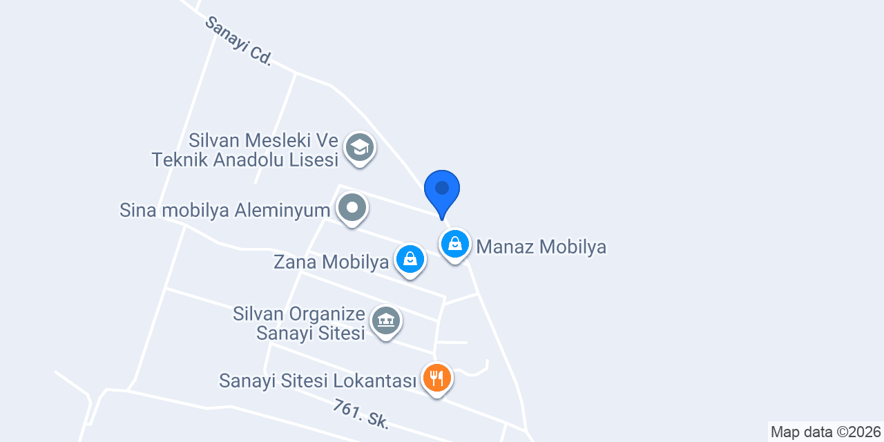 Silvan detay mobilya & pvc konumu