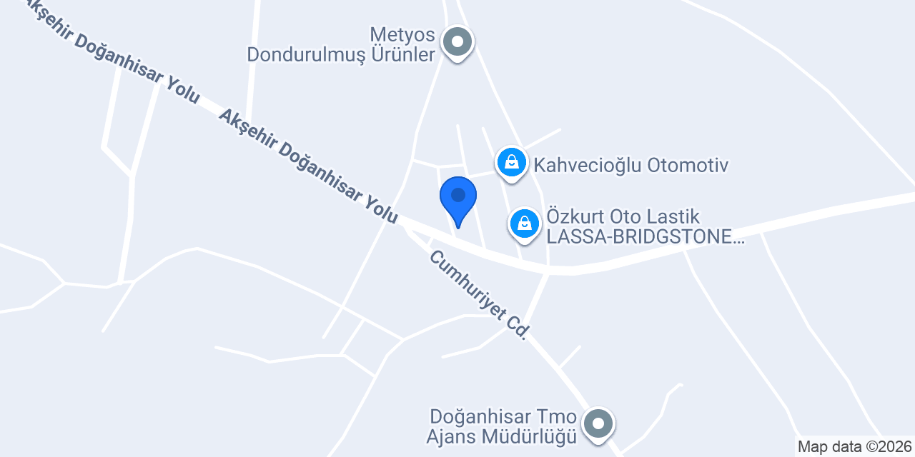 Afyon Mermer Granit Doğanhisar konumu