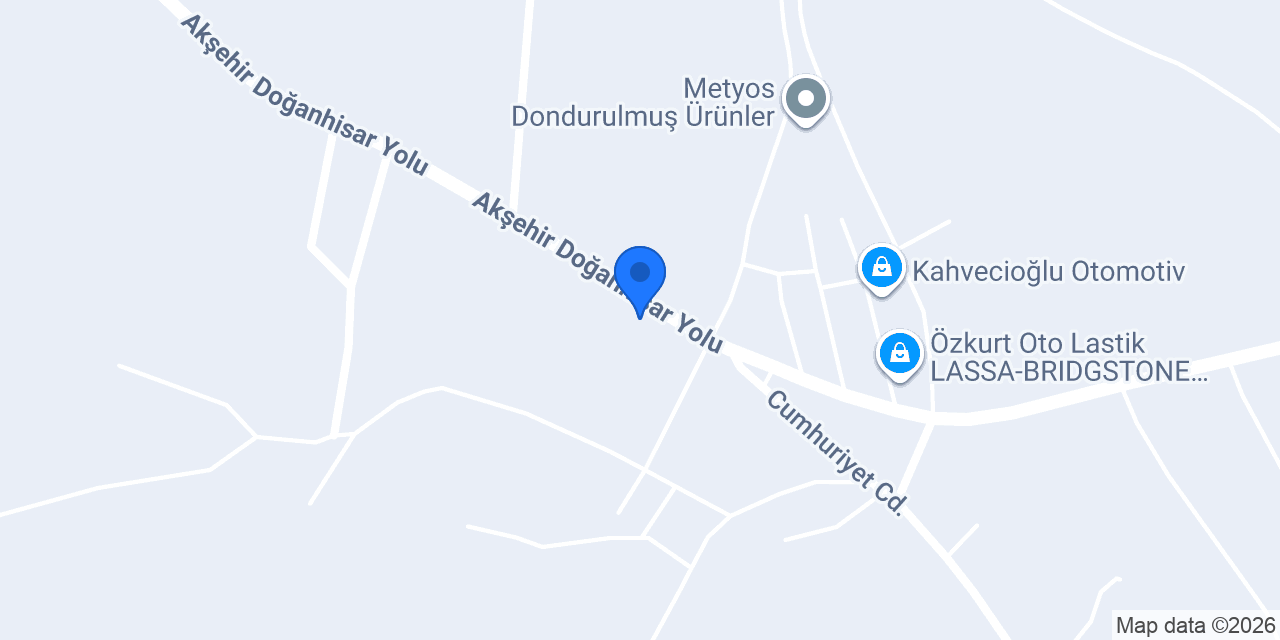 DOĞANHİSAR UN FABRİKASI konumu