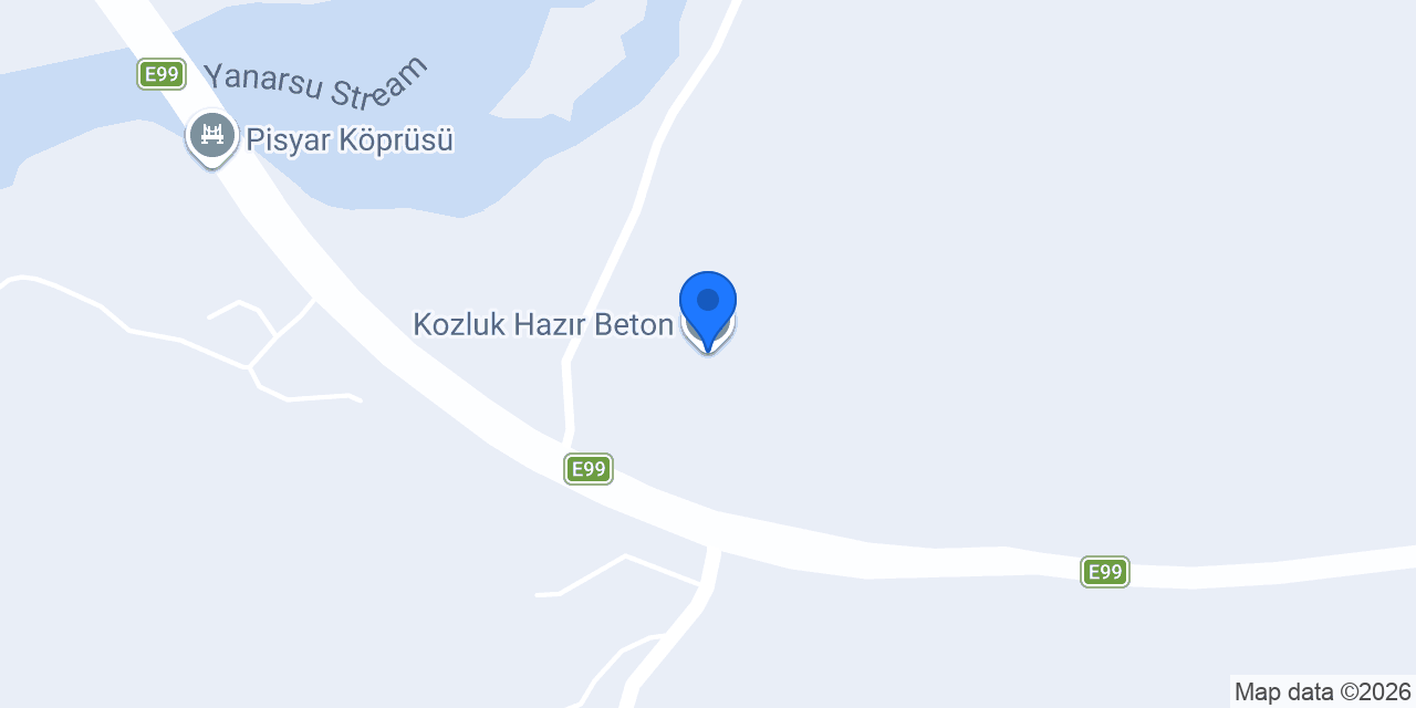 Kozluk Hazır Beton konumu