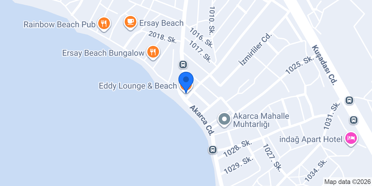 Eddy Lounge & Beach konumu