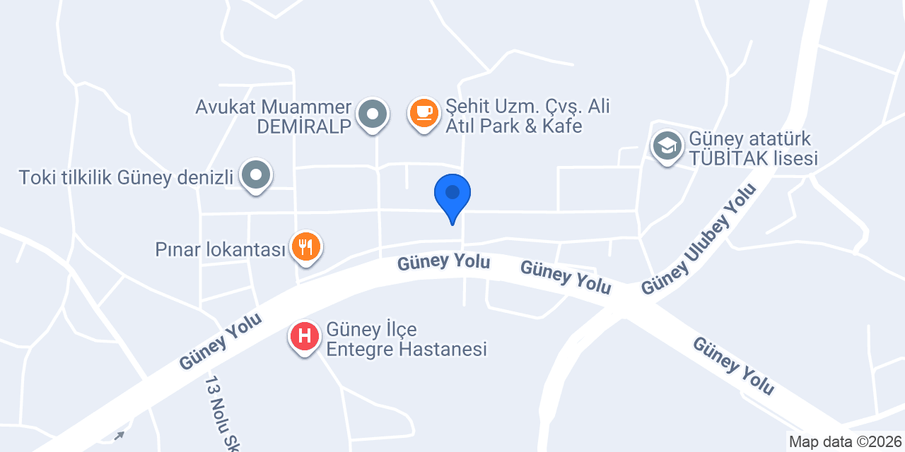 Arkaca Sigorta DENİZLİ GÜNEY ŞUBESİ konumu