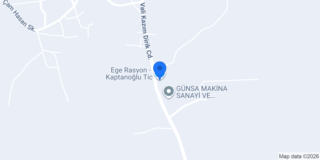 Ege Rasyon - Kaptanoğlu Tic. konumu