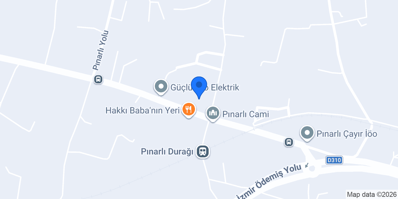 Pınarlı Çınaraltı restoran konumu