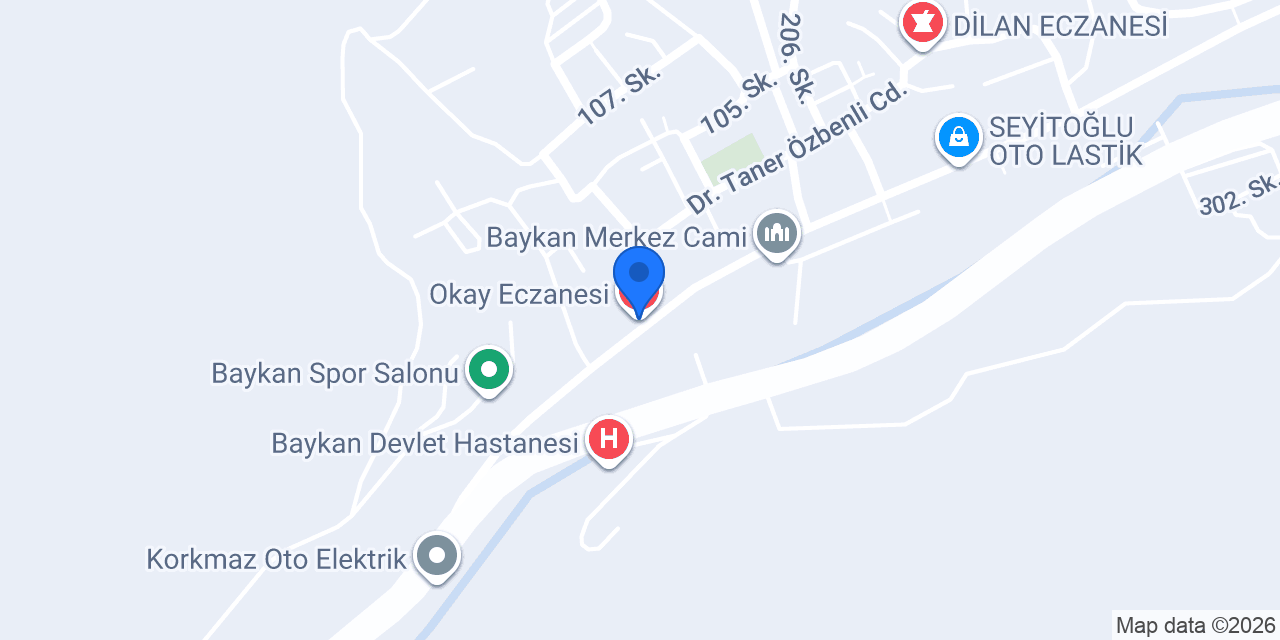 Okay Eczanesi konumu