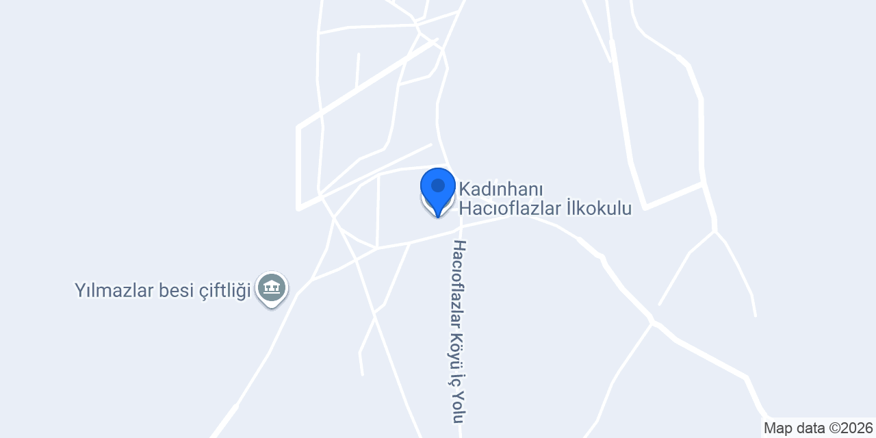 Kadınhanı Hacıoflazlar İlkokulu konumu