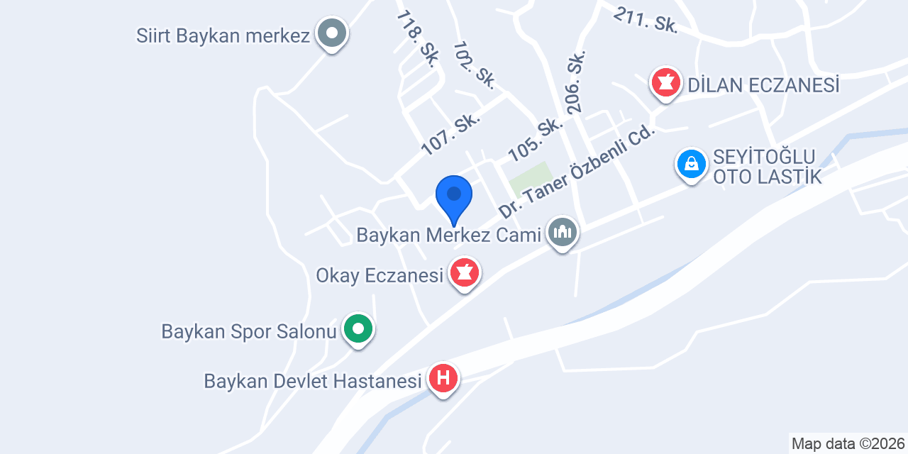 BAYKAN ÖĞRETMENEVİ konumu