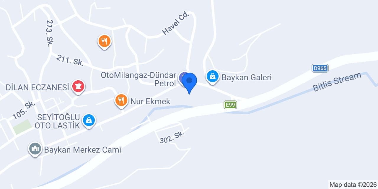 Termo - Dündar Petrol konumu