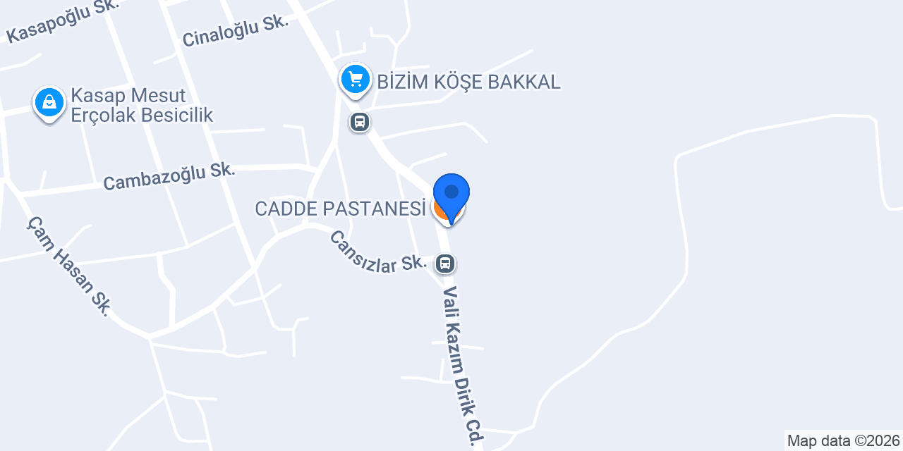 CADDE PASTANESİ konumu
