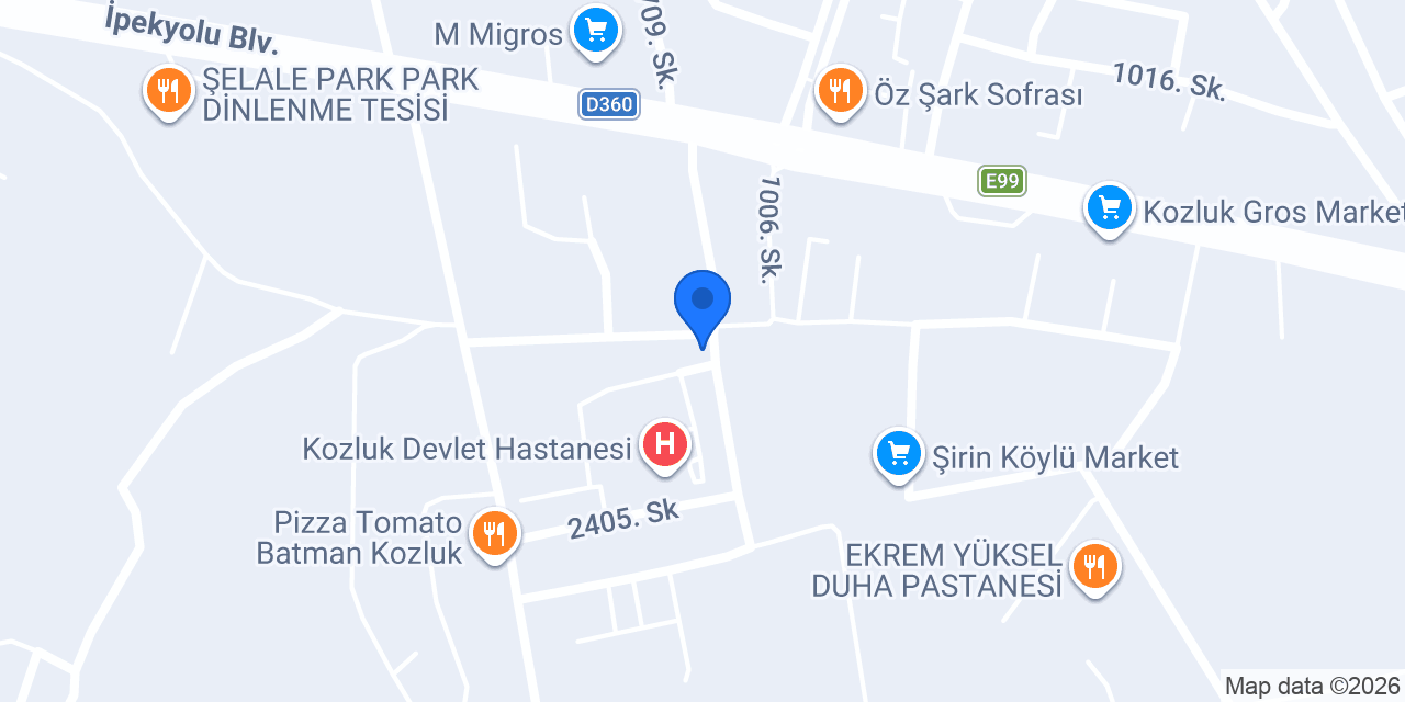 Kozluk Baran OTO Anahtarcı konumu