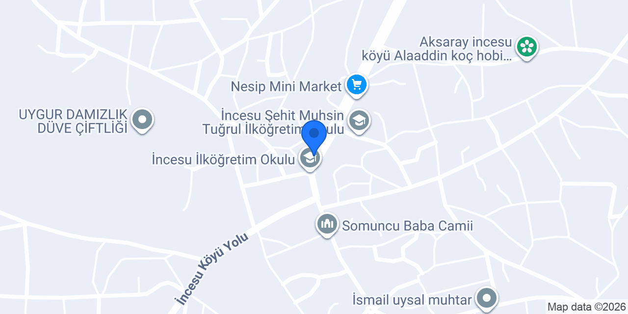 İncesu Sağlık Evi konumu