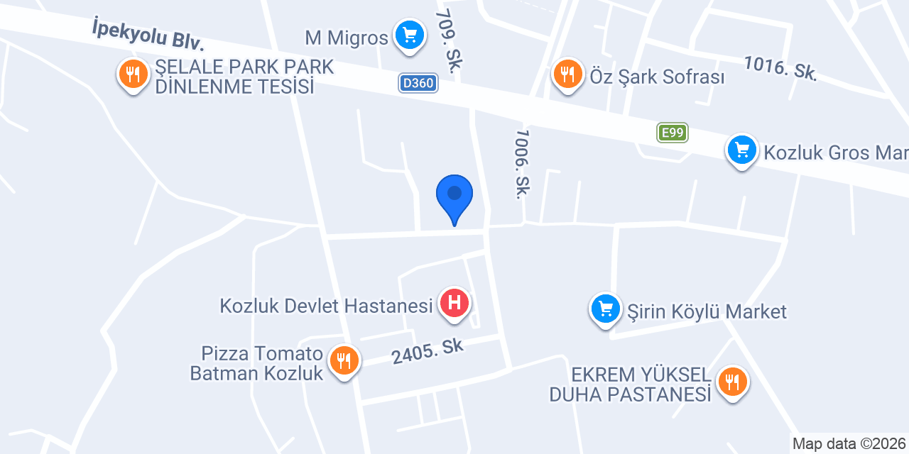 Xerzan ekmek firini konumu